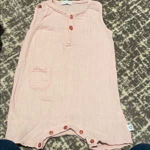 Pretty pale pink onesie snap button bottom